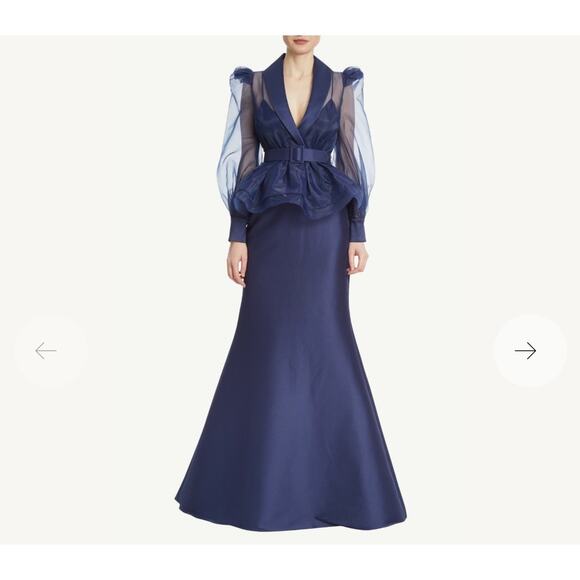 Badgley Mischka Shirtdress Gown NWT Sz 6